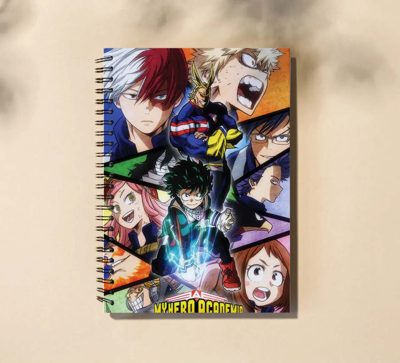 My Hero Academia - Characters Mosaic spiral notebook by Junior Harrington