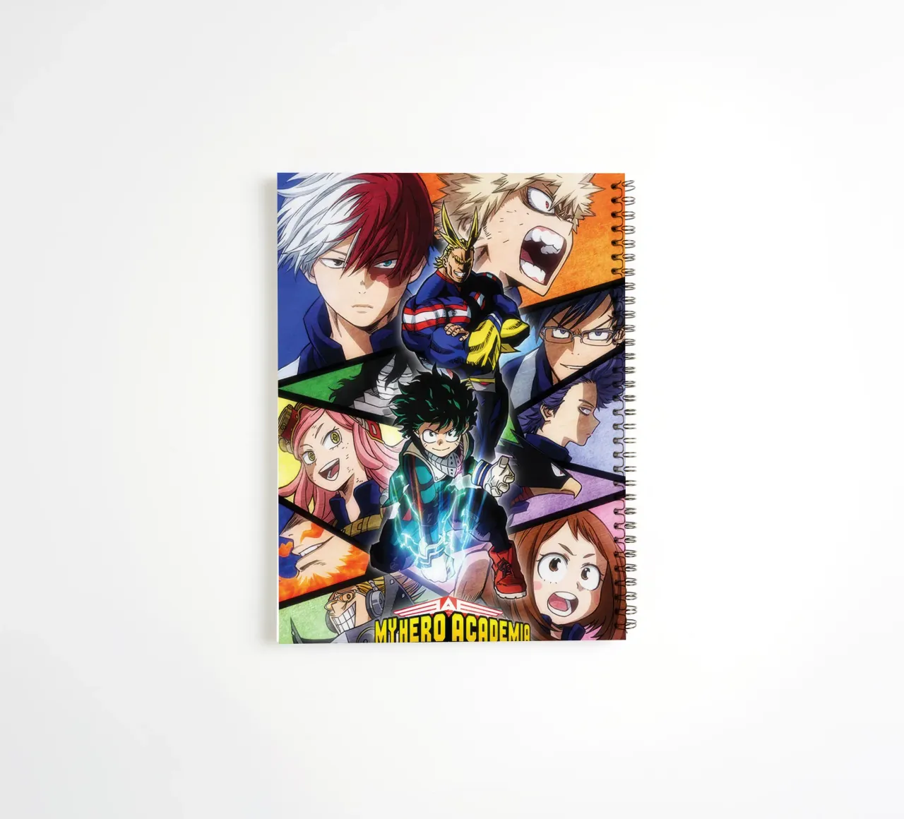 My Hero Academia - Characters Mosaic spiral notebook by Junior Harrington