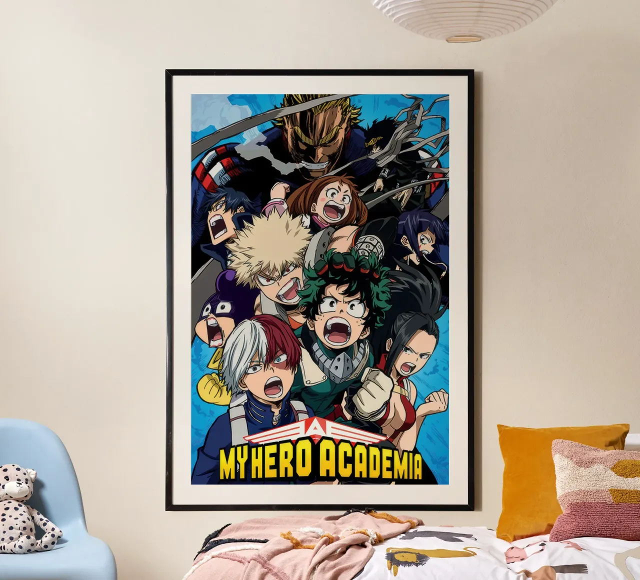 My Hero Academia - Gruppo Cobalt Blast poster con telaio in plastica da Junior Harrington