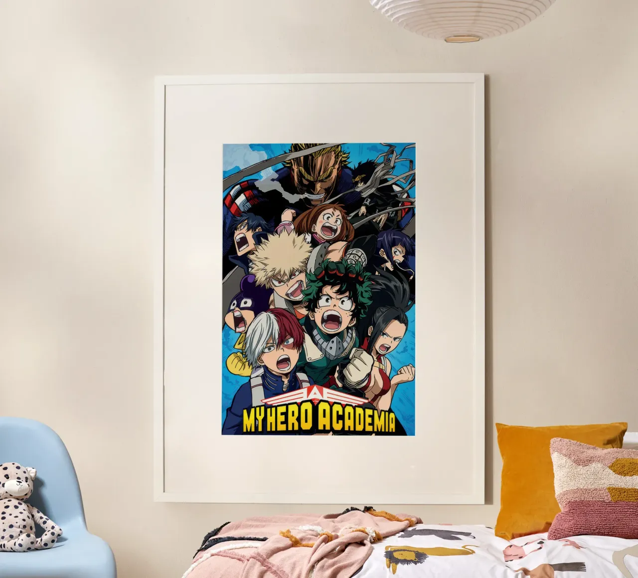 My Hero Academia - Gruppo Cobalt Blast poster con telaio in plastica da Junior Harrington