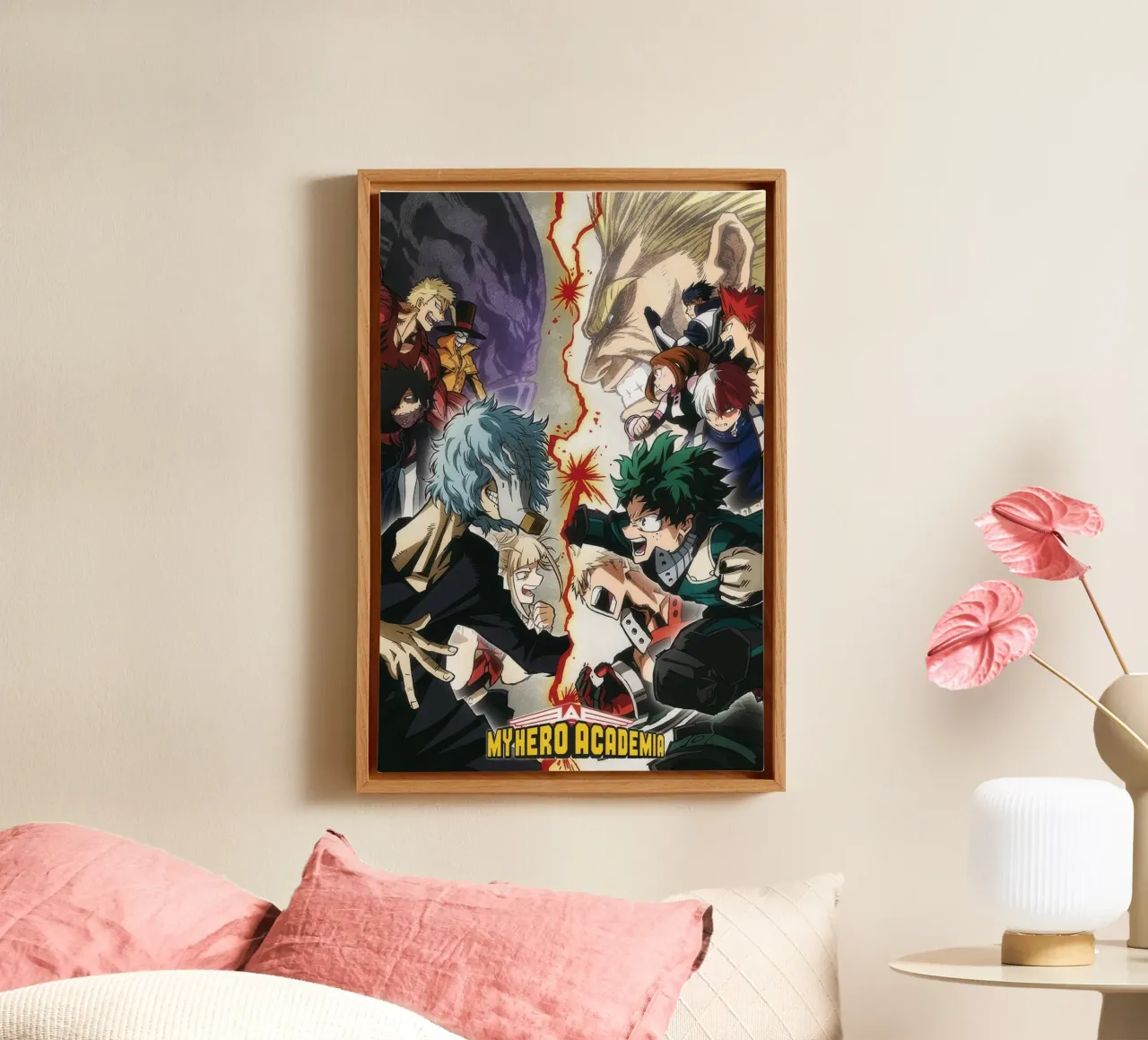 My Hero Academia - Eroi VS. Cattivi tela con Cornice a cassetta da Junior Harrington
