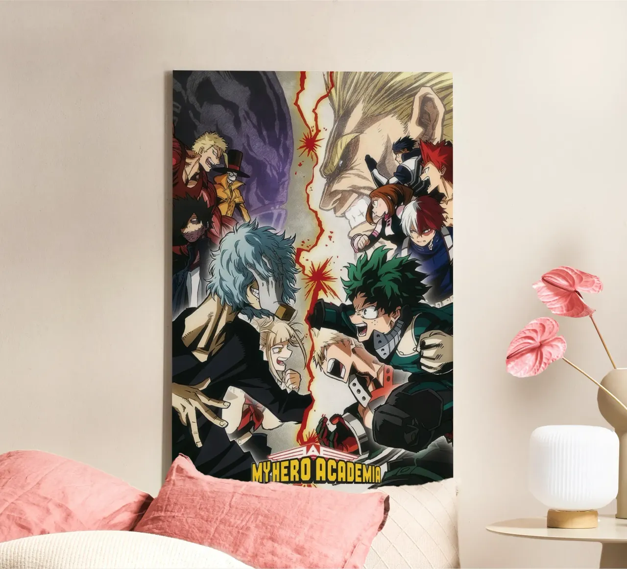 My Hero Academia - Eroi VS. Cattivi tela con Cornice a cassetta da Junior Harrington