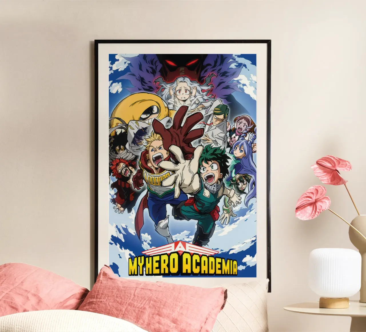 My Hero Academia - Raggiungere poster con telaio in alluminio da Junior Harrington