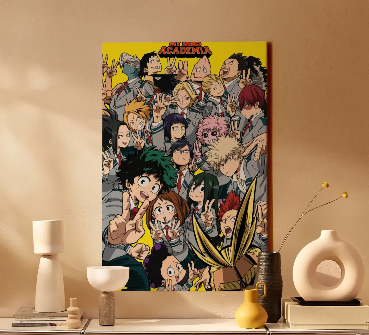 My Hero Academia - Selfie canvas with Floater frame by Junior Harrington