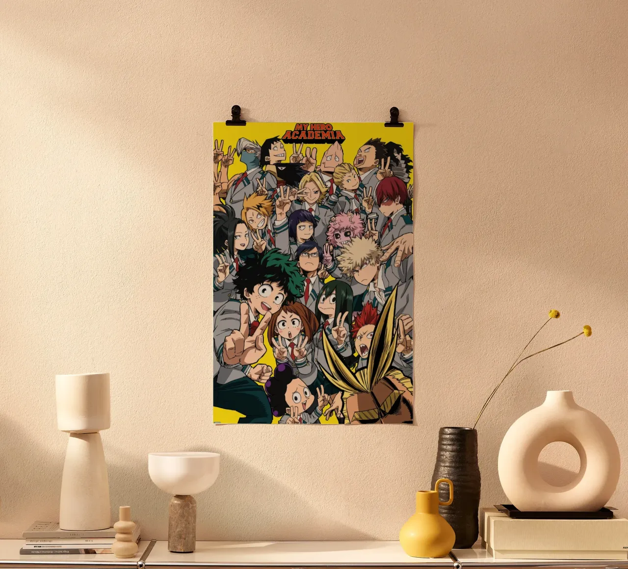 My Hero Academia - Selfie poster con telaio in plastica da Junior Harrington