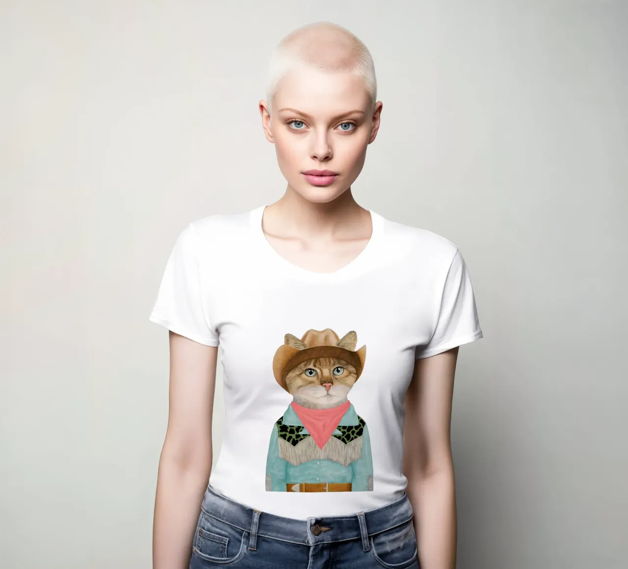 Ranch Kitten women's fitted t-shirt by Animal Crew