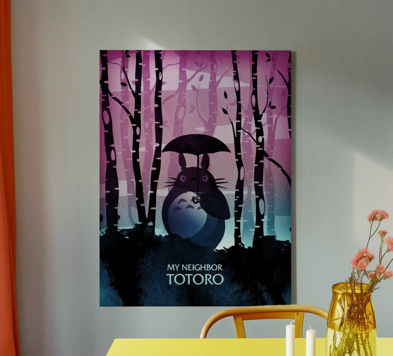 My Neighbor Totoro canvas with Floater frame by Junior Harrington