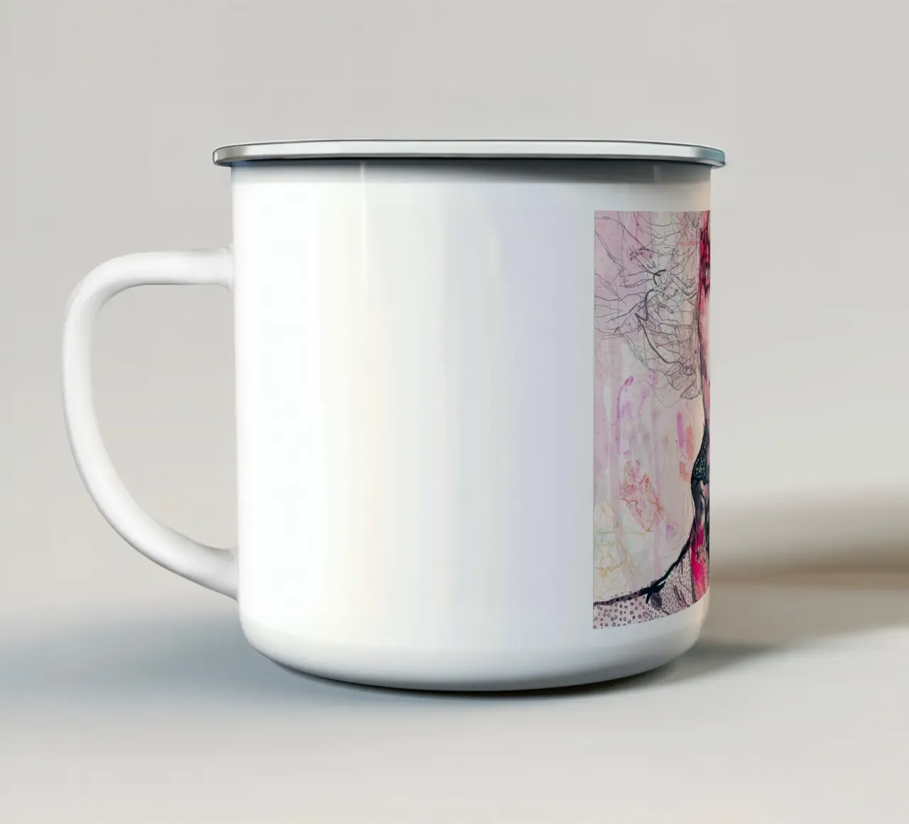 dazed tazza in smalto da Giulio Iurissevich