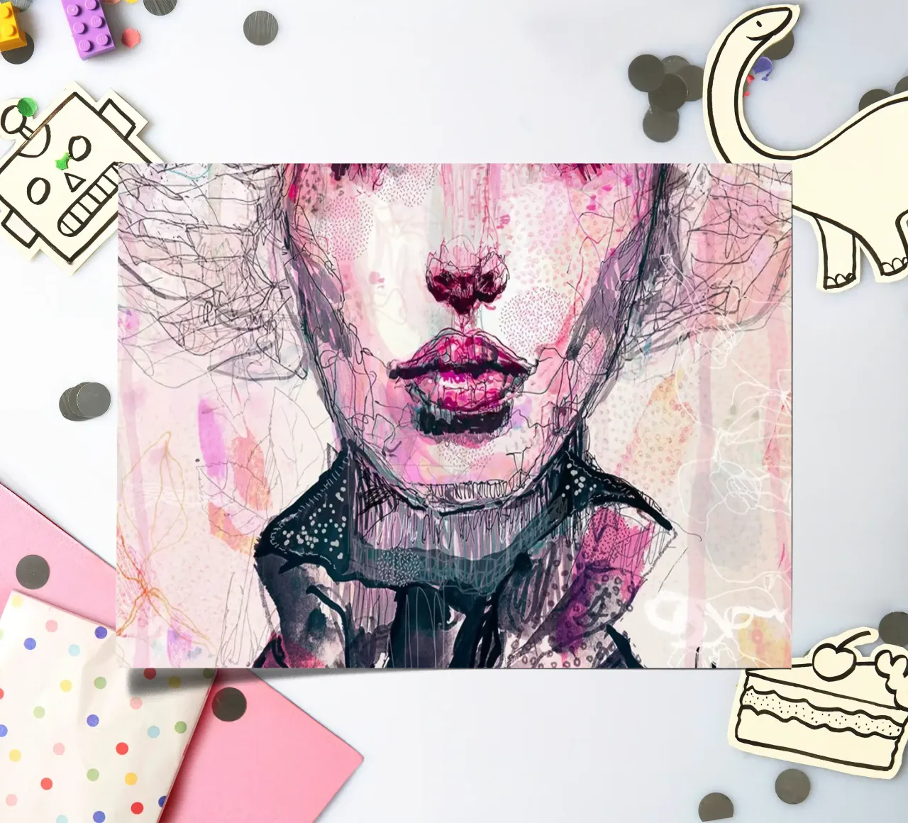 dazed sticker sheet by Giulio Iurissevich