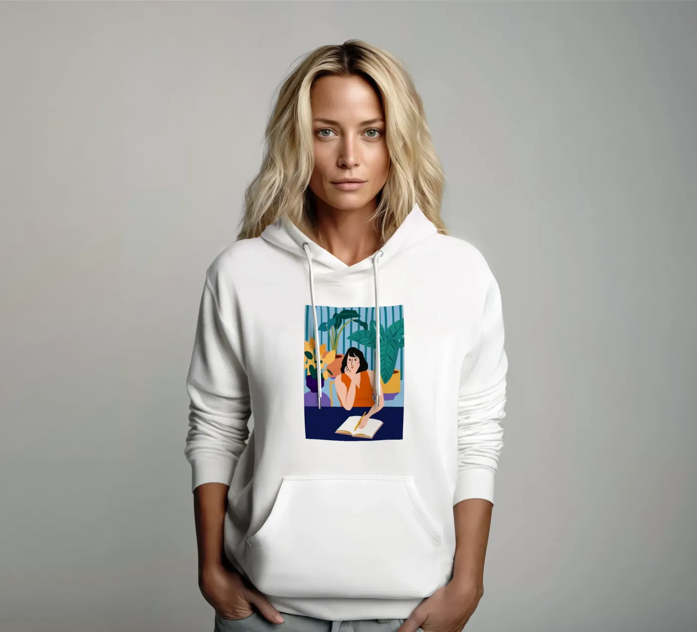 Midnight Study Session hoodie by Snow Mist