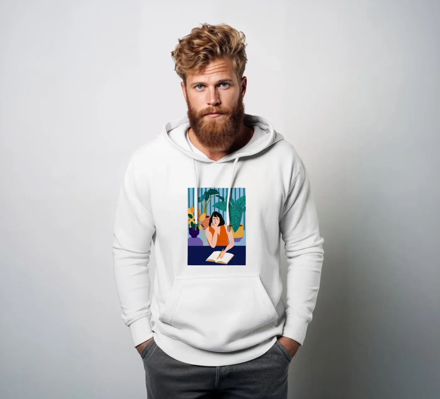 Midnight Study Session hoodie by Snow Mist