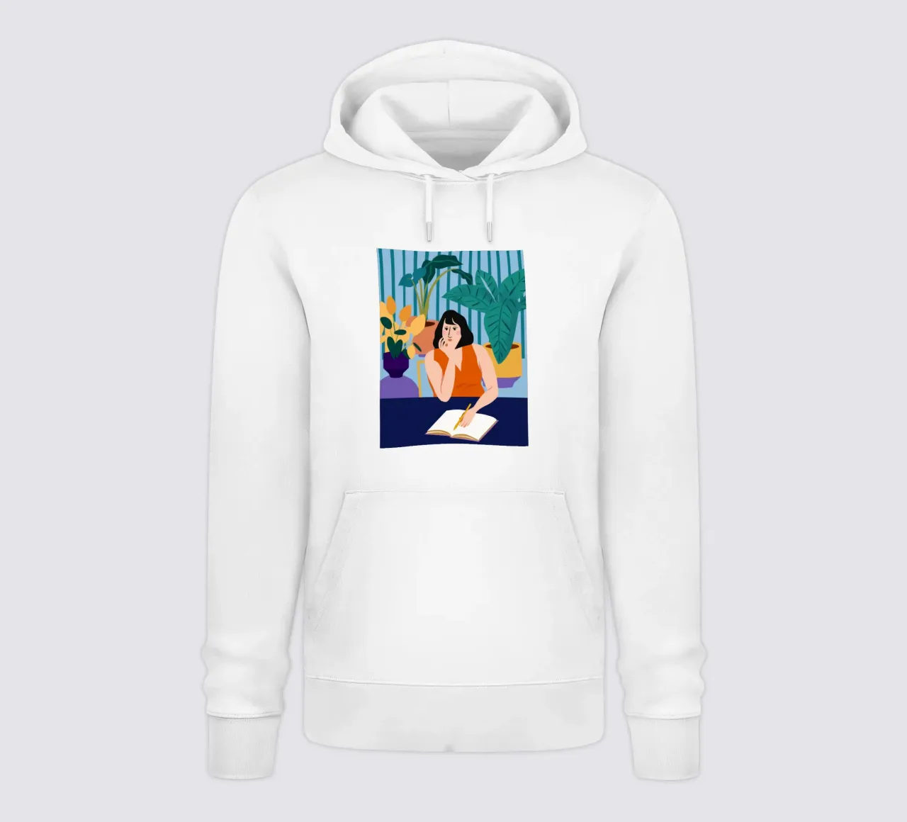 Sessione di studio di mezzanotte felpa con cappuccio da Snow Mist