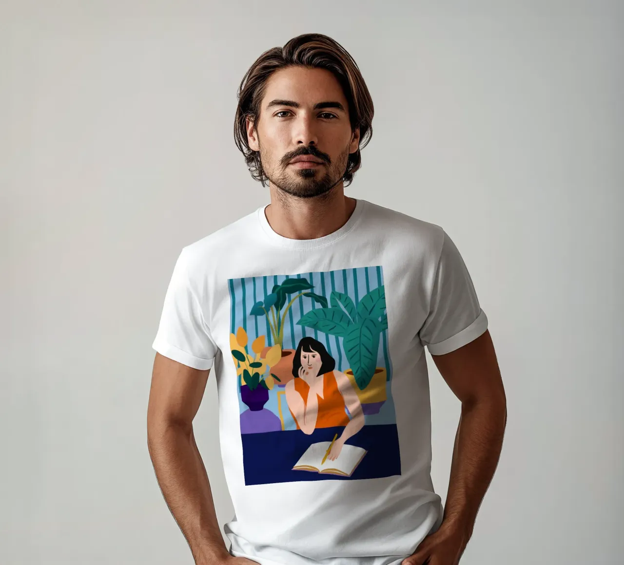 Sessione di studio di mezzanotte t-shirt da Snow Mist