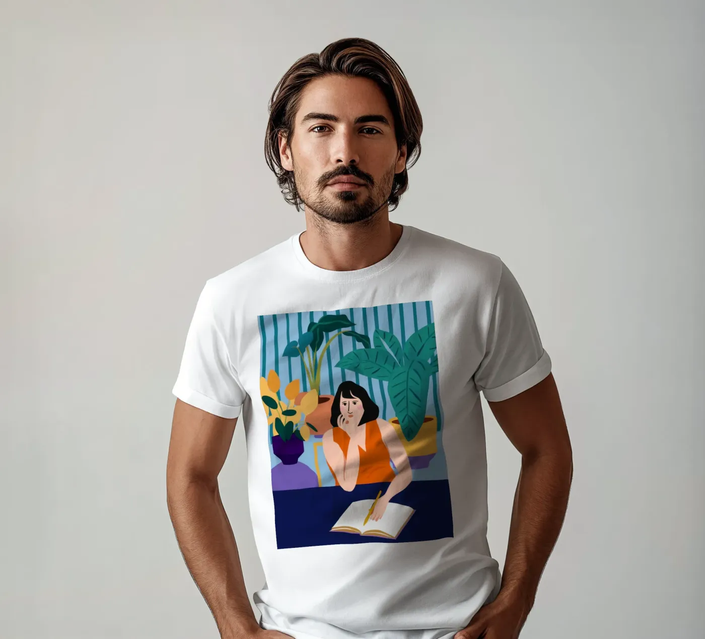 Midnight Study Session t-shirt by Snow Mist