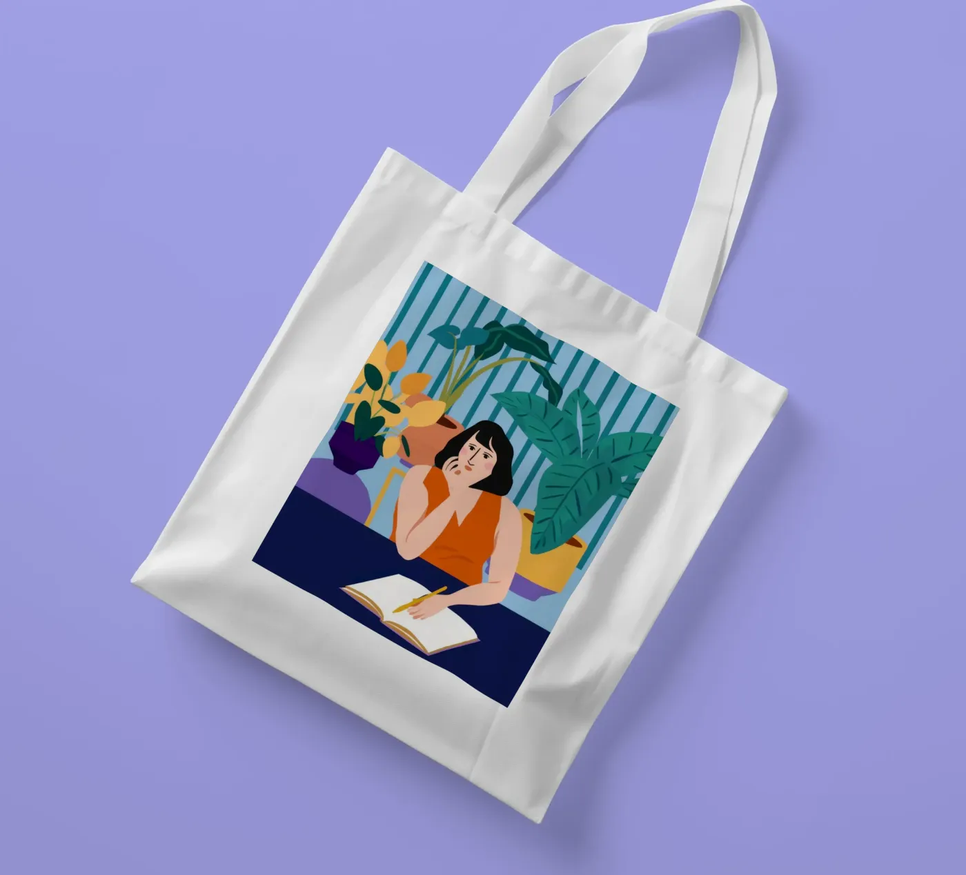 Midnight Study Session tote bag by Snow Mist