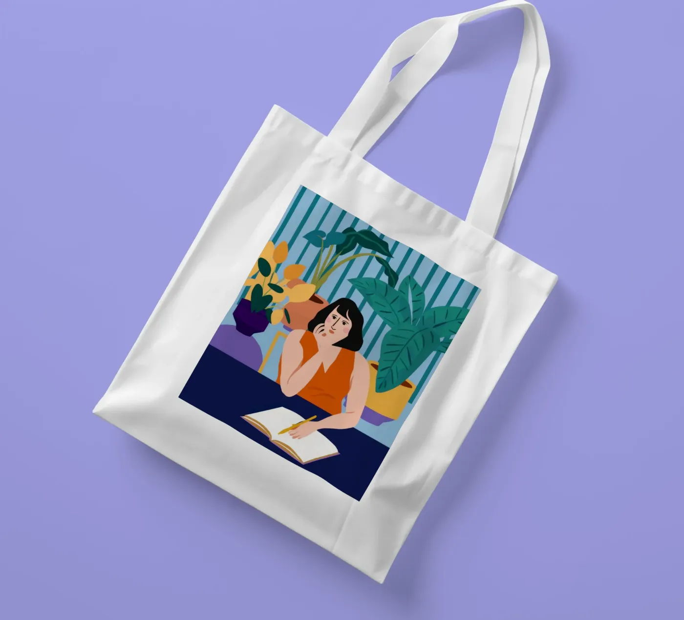 Midnight Study Session tote bag by Snow Mist