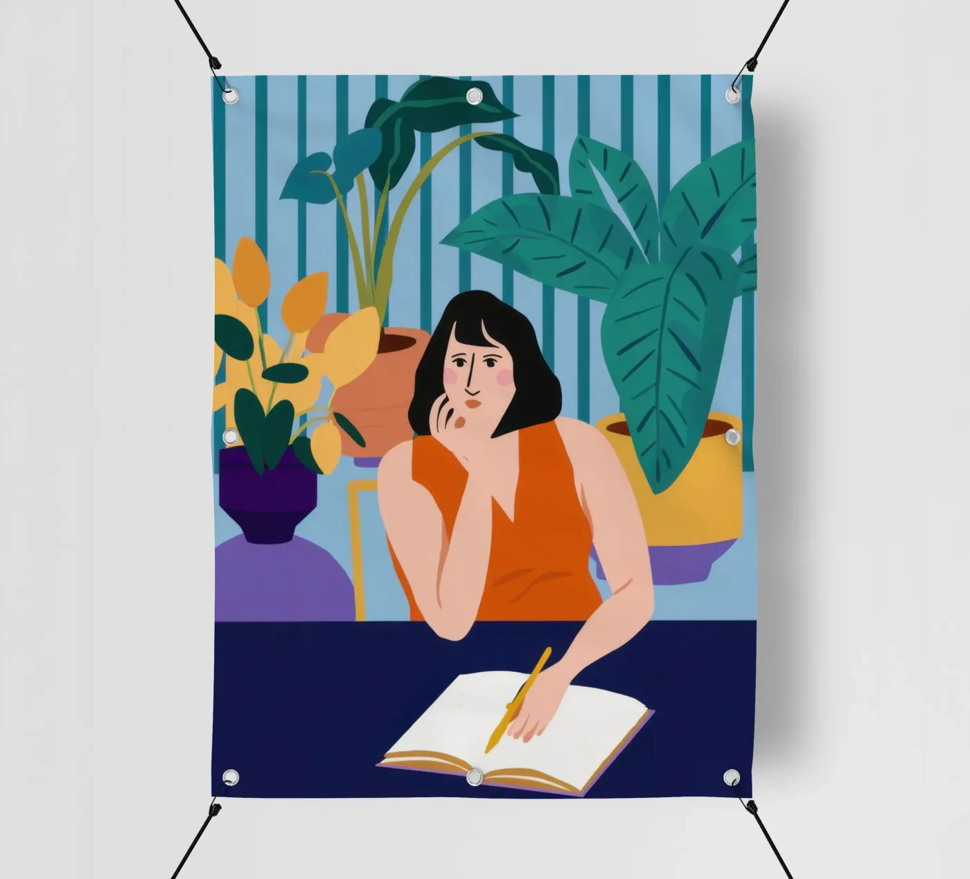 Mitternächtliche Studiensitzung PVC Plane von Snow Mist