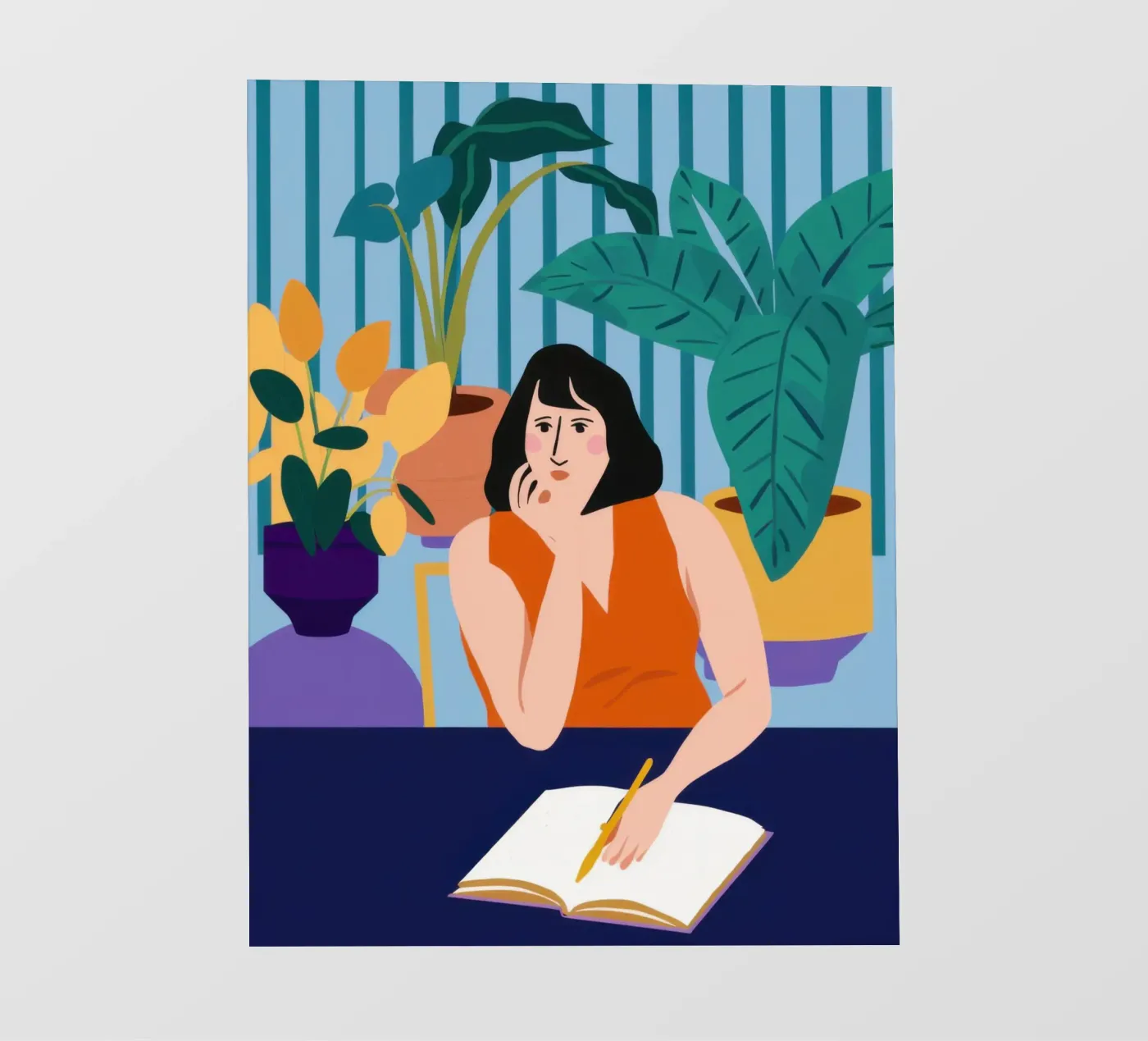 Mitternächtliche Studiensitzung PVC Plane von Snow Mist