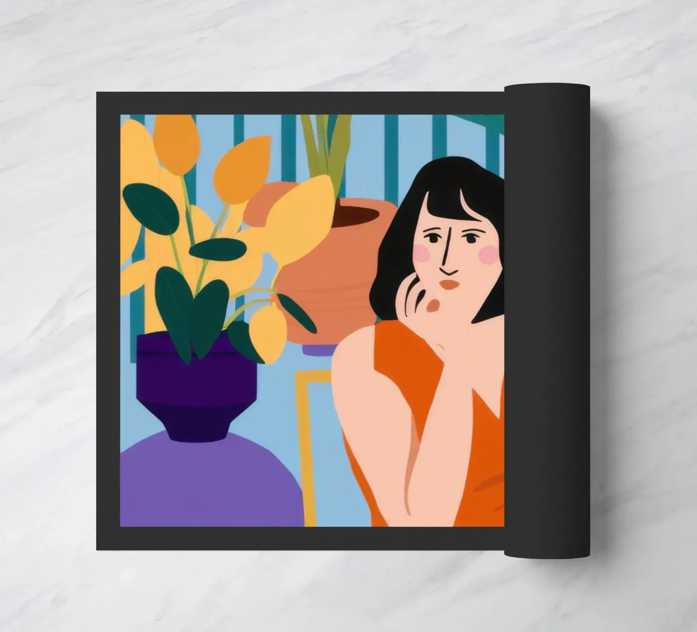 Midnight Study Session paillasson de Snow Mist