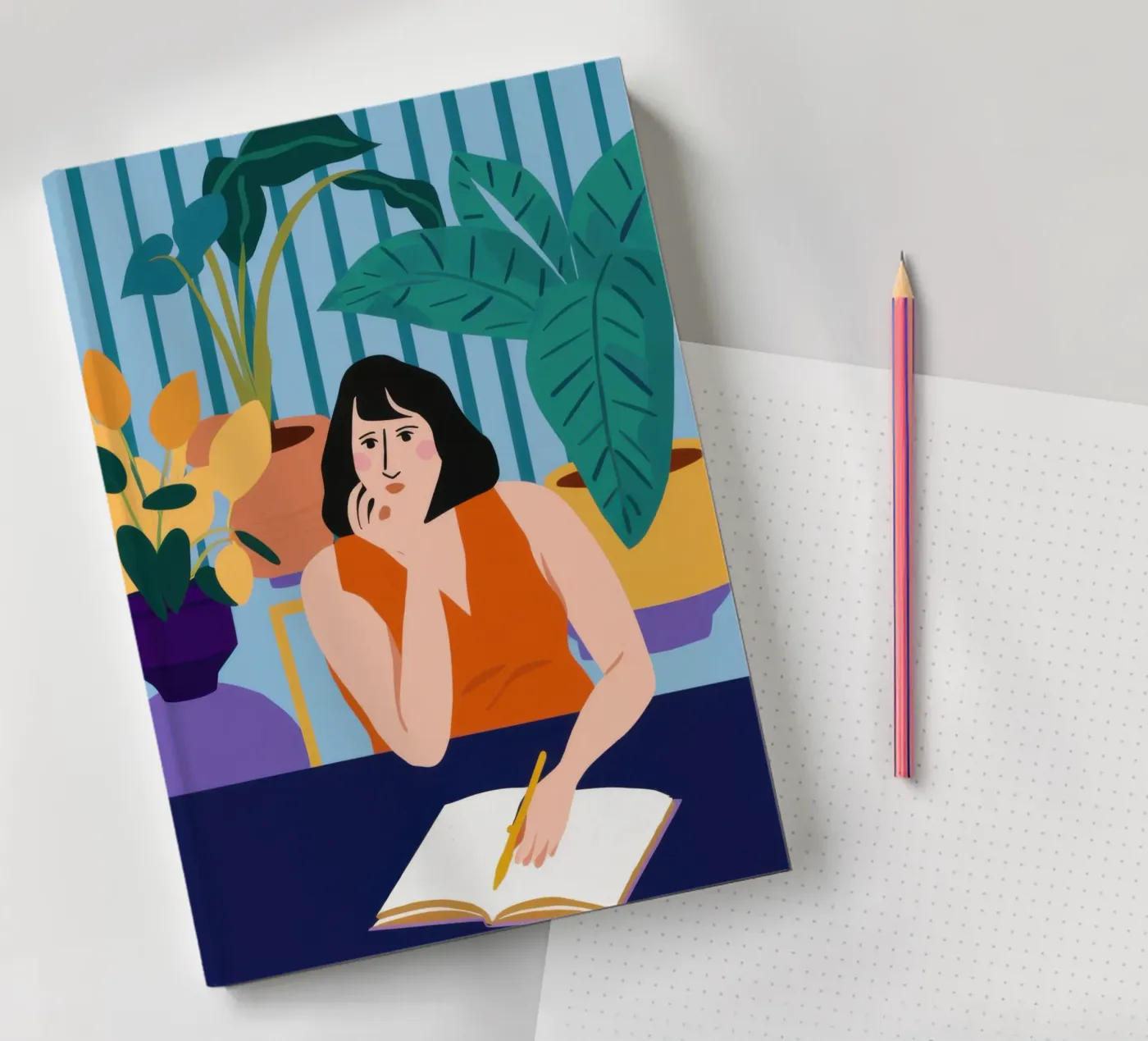 Midnight Study Session notebook by Snow Mist