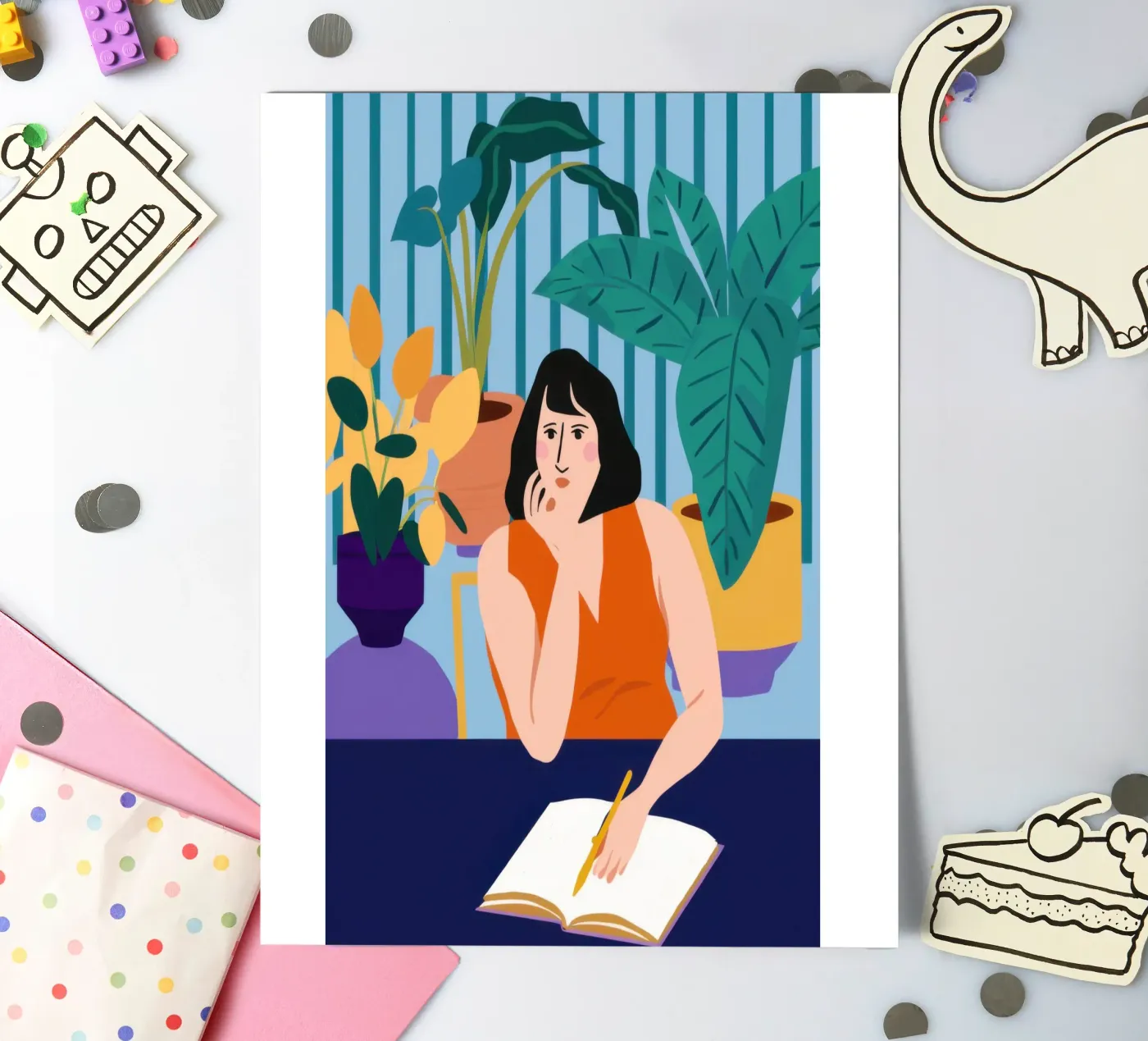 Mitternächtliche Studiensitzung Stickerbogen von Snow Mist