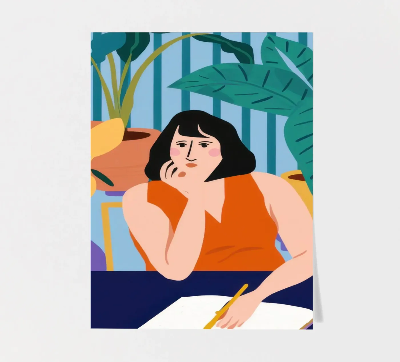 Midnight Study Session stickervel van Snow Mist
