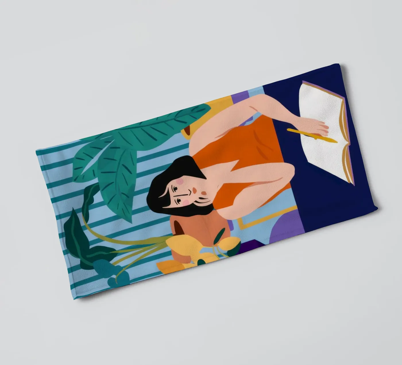 Midnight Study Session serviette de bain de Snow Mist