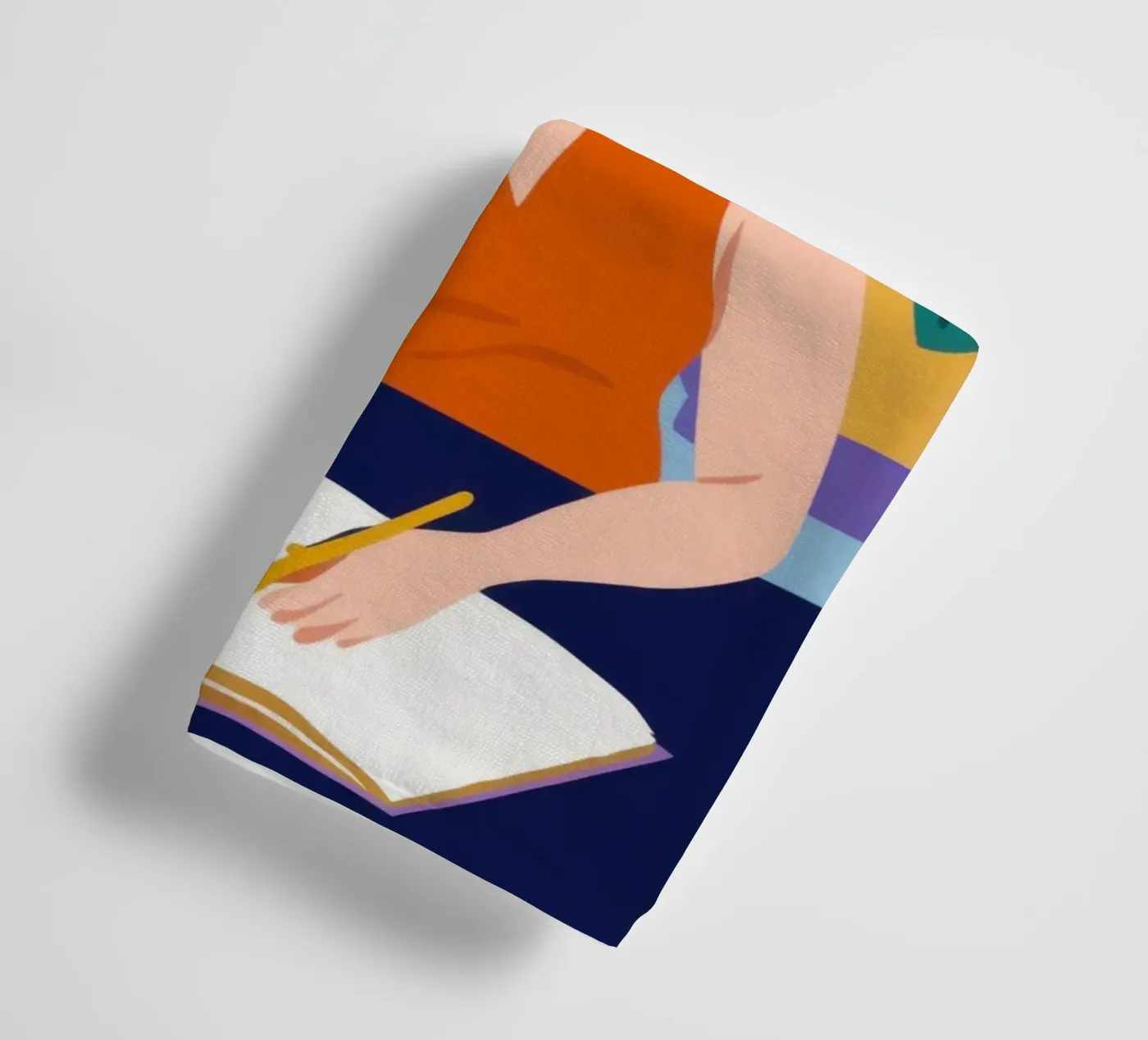 Midnight Study Session towel by Snow Mist