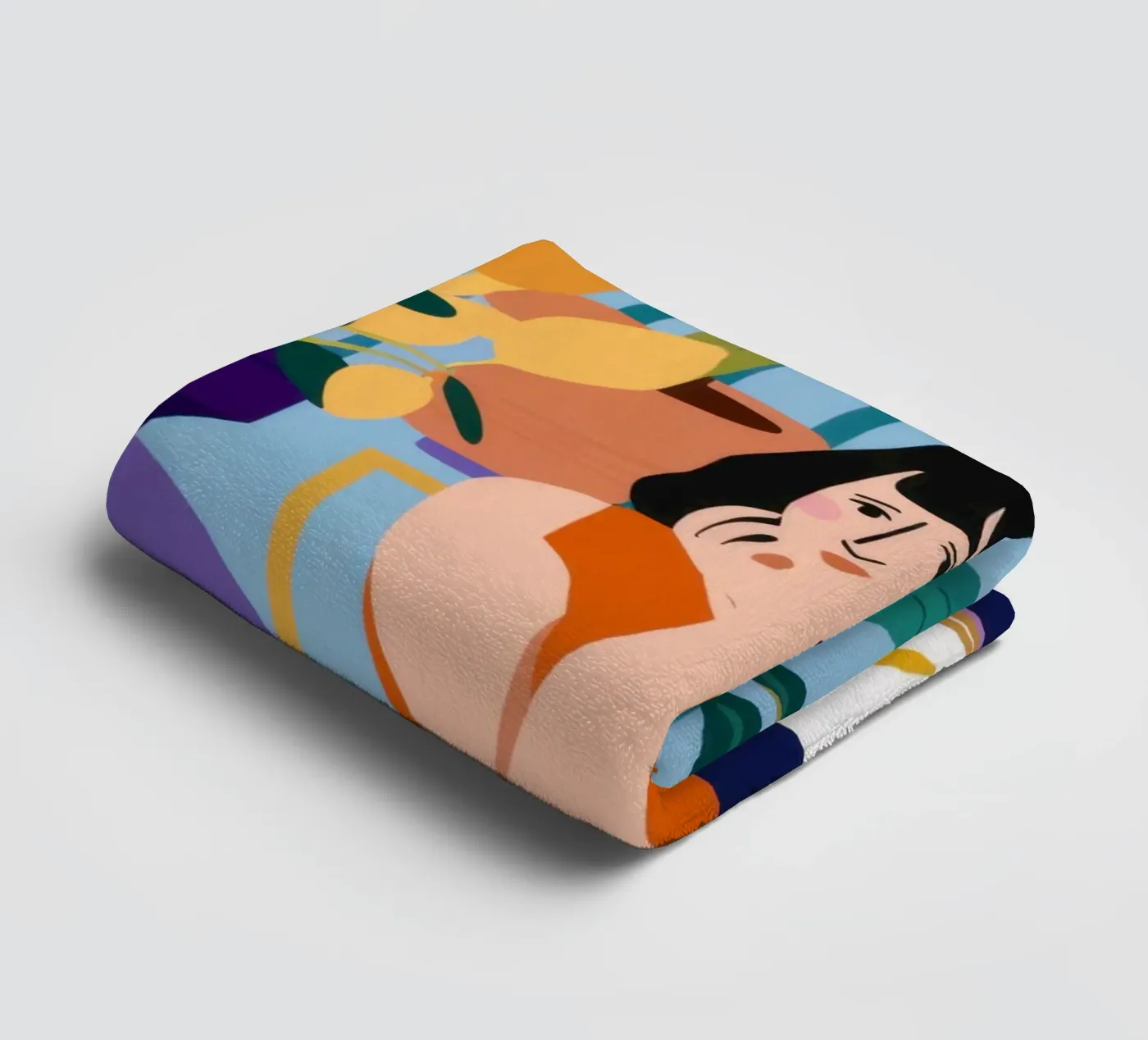 Midnight Study Session towel by Snow Mist