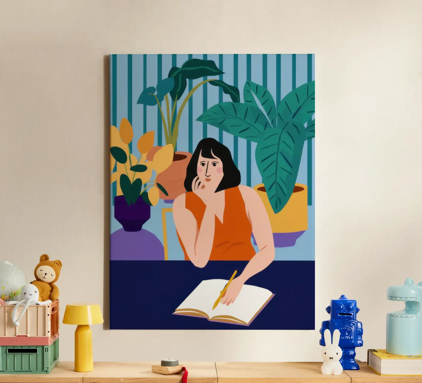 Mitternächtliche Studiensitzung Leinwand von Snow Mist