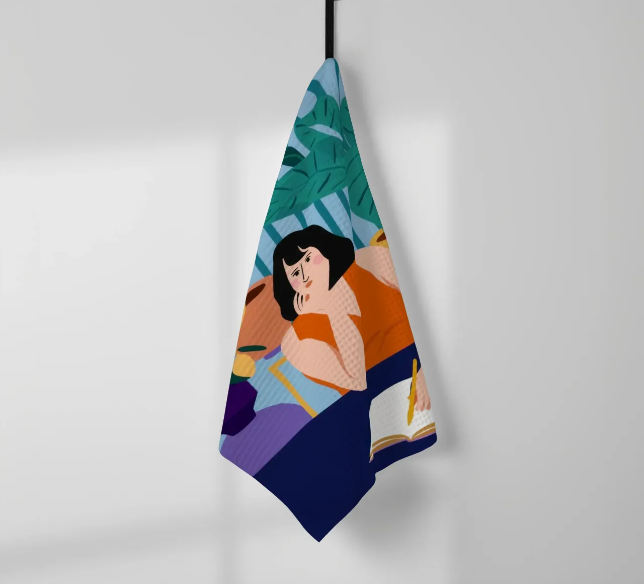 Midnight Study Session torchon de Snow Mist