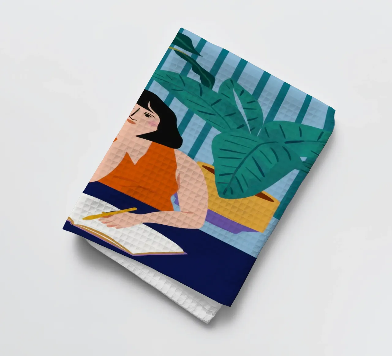 Midnight Study Session torchon de Snow Mist