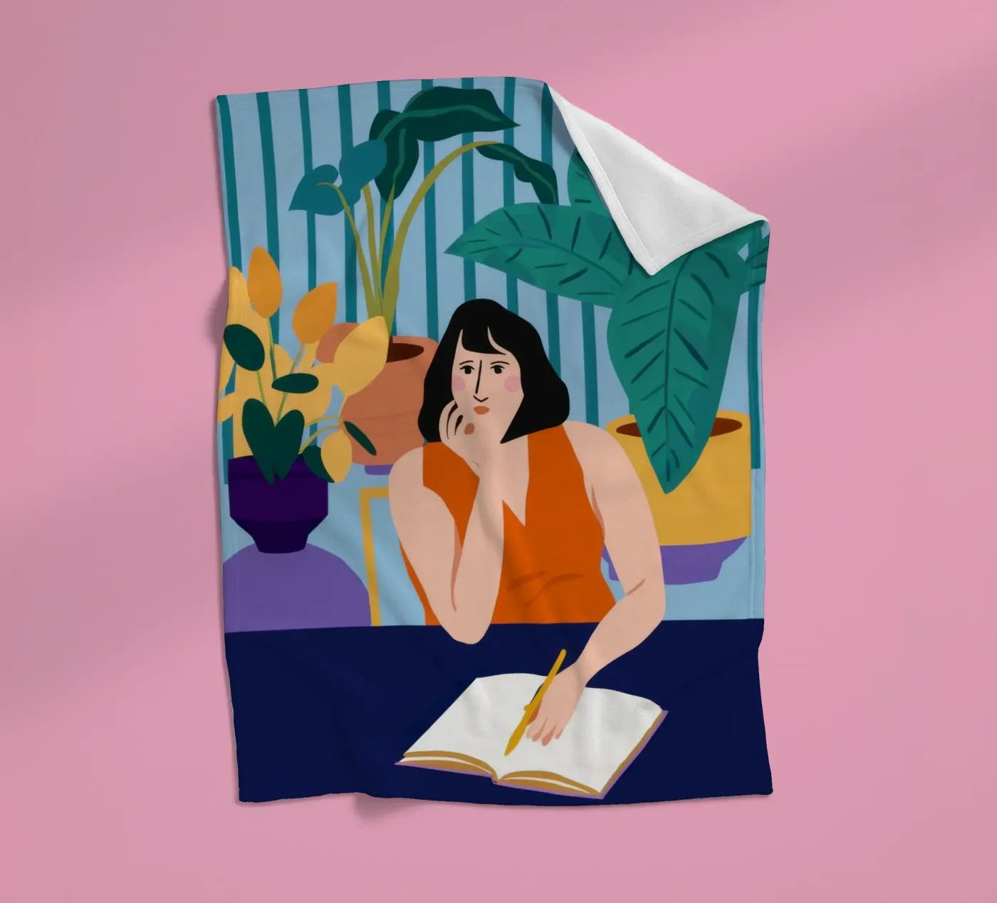 Midnight Study Session Fleecedecke von Snow Mist