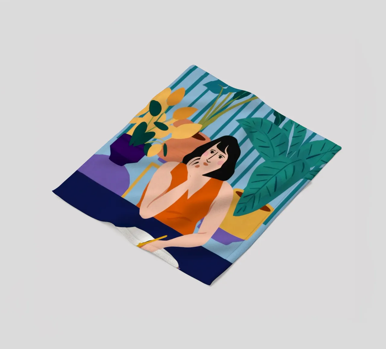 Sessione di studio di mezzanotte coperta in pile da Snow Mist