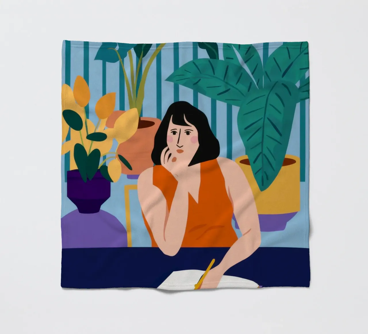 Sessione di studio di mezzanotte coperta in pile da Snow Mist