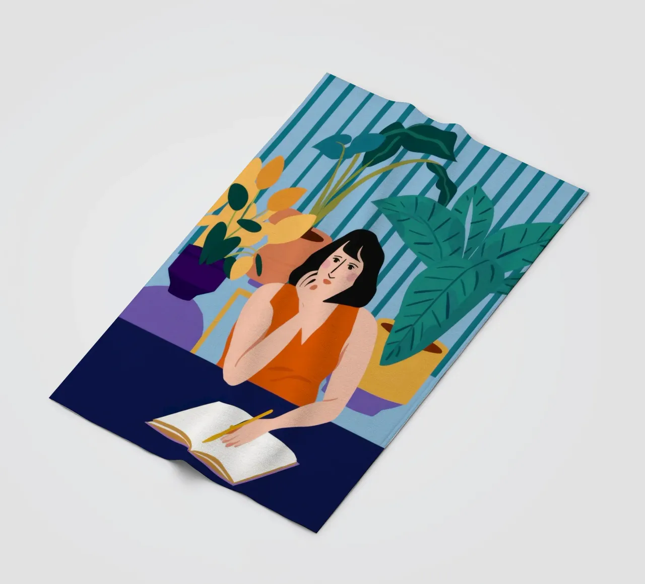 Sessione di studio di mezzanotte coperta in pile da Snow Mist