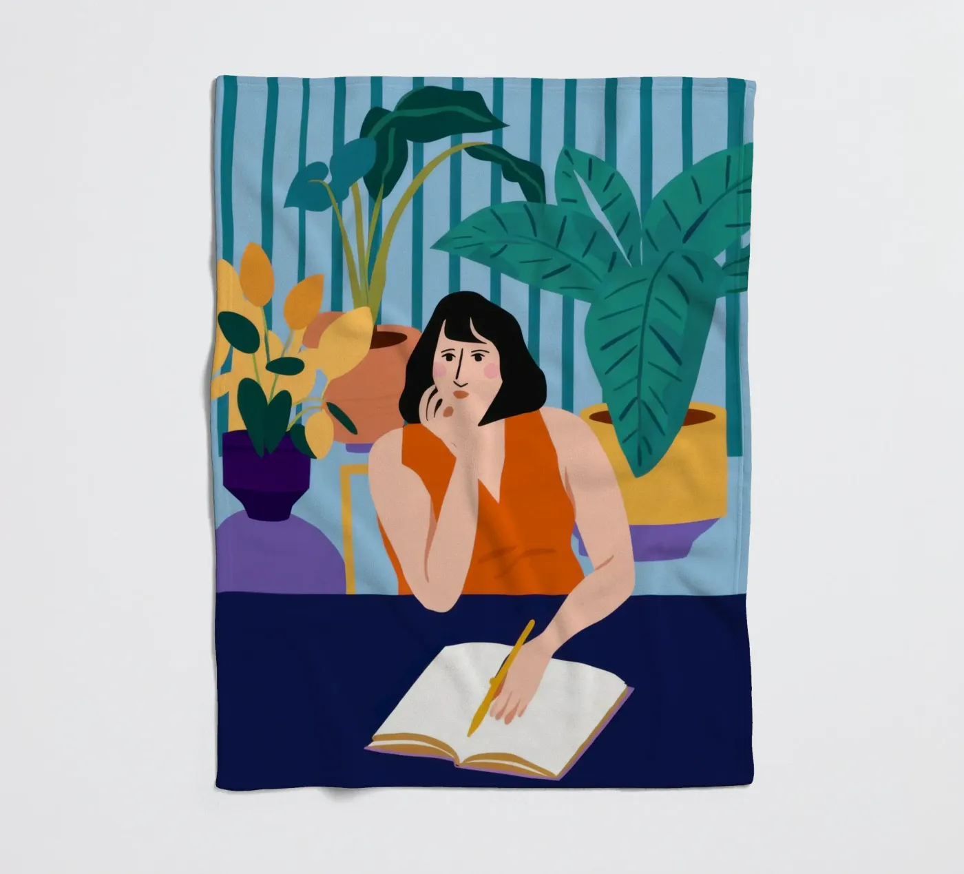 Midnight Study Session Fleecedecke von Snow Mist