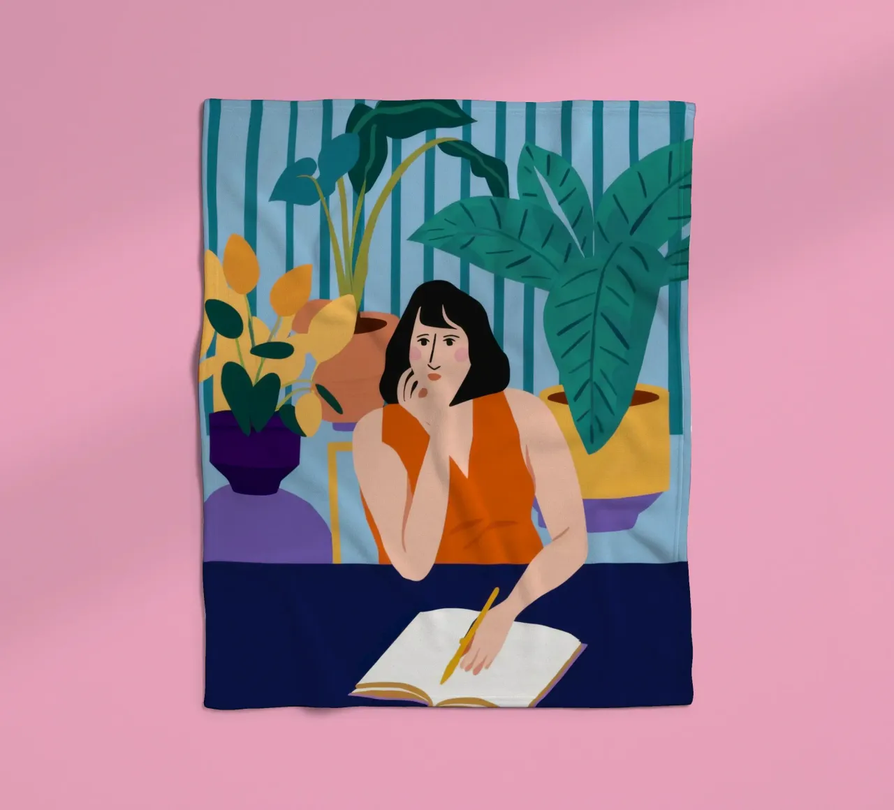 Sessione di studio di mezzanotte coperta in pile da Snow Mist