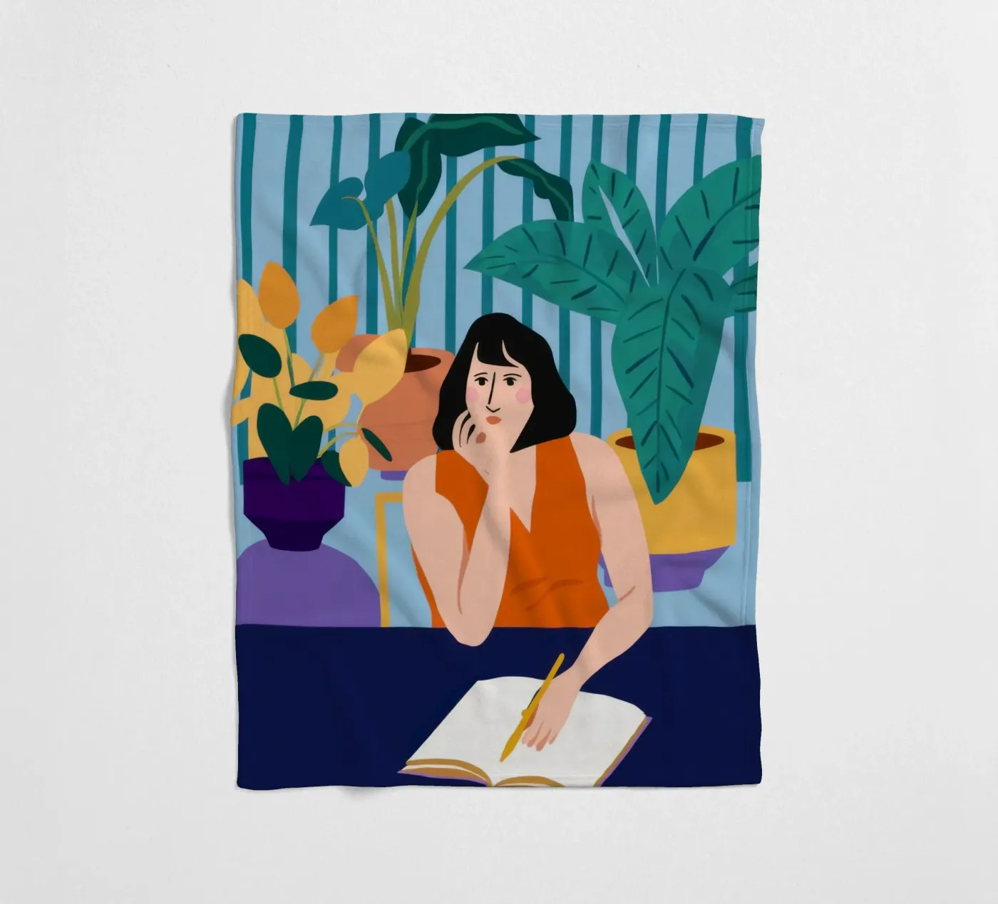 Midnight Study Session Fleecedecke von Snow Mist