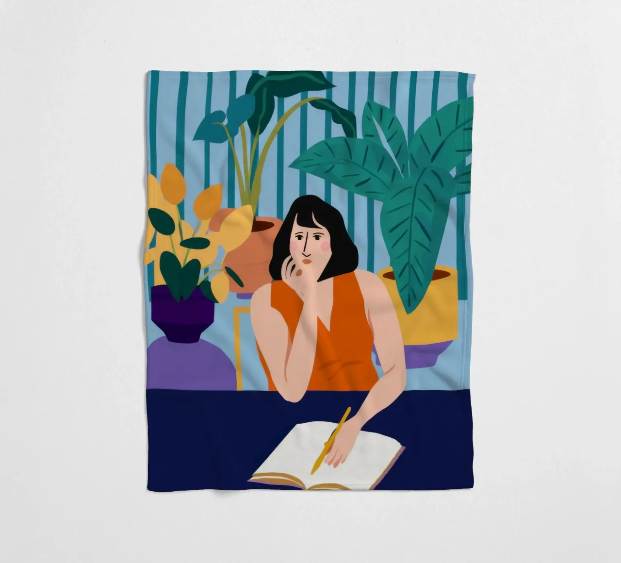 Sessione di studio di mezzanotte coperta in pile da Snow Mist