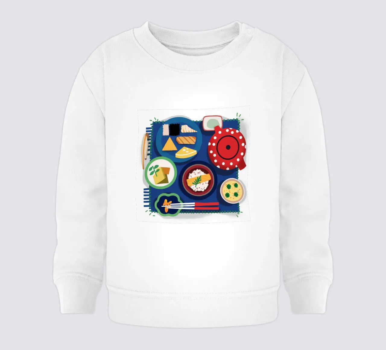 Piatto da pranzo giapponese felpa neonato da Snow Mist