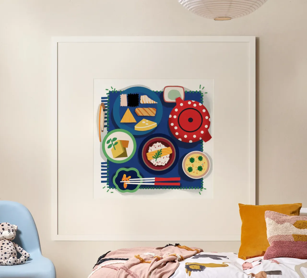 Piatto da pranzo giapponese poster da Snow Mist
