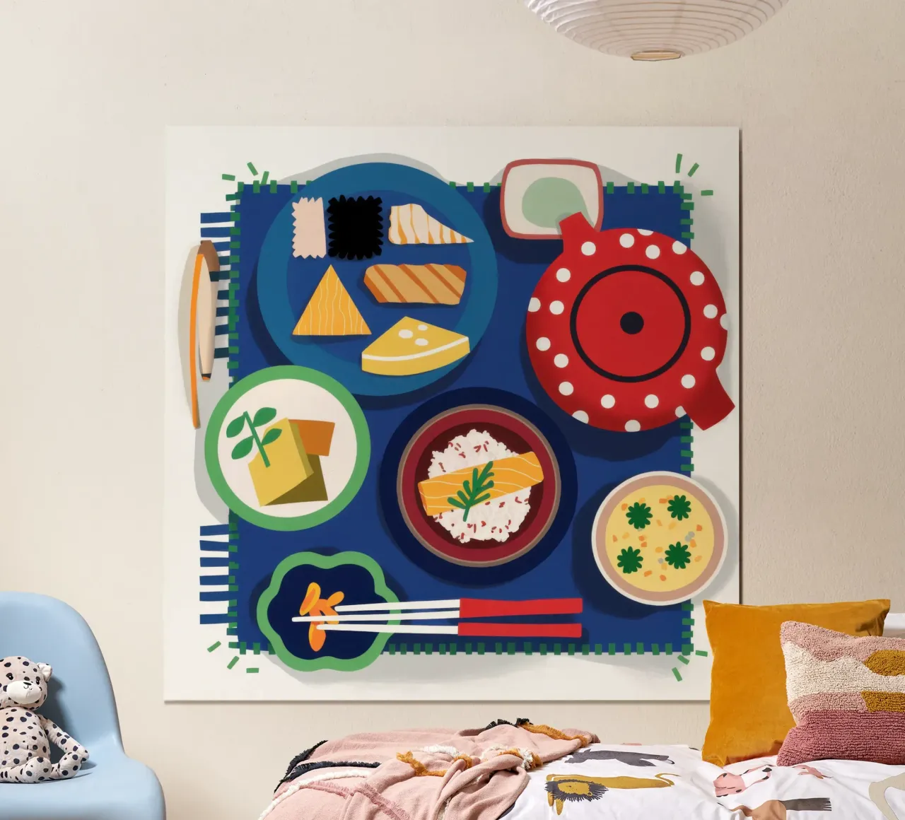 Piatto da pranzo giapponese poster da Snow Mist