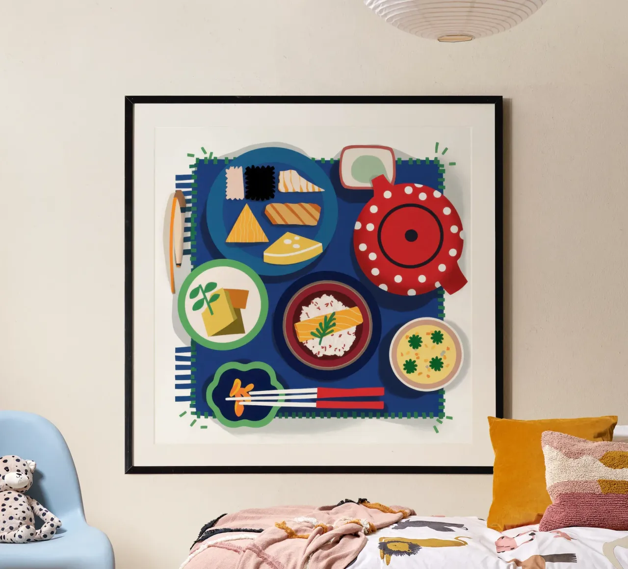 Piatto da pranzo giapponese poster da Snow Mist