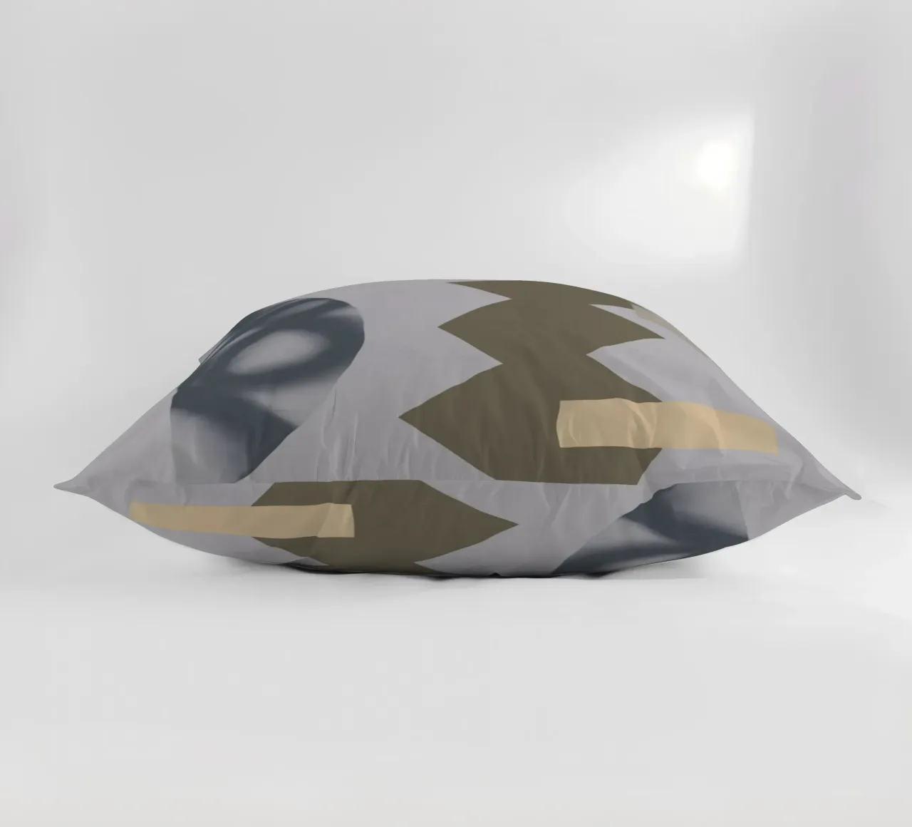 Sfumature di grigio geometriche 04 cuscino da Little Dean