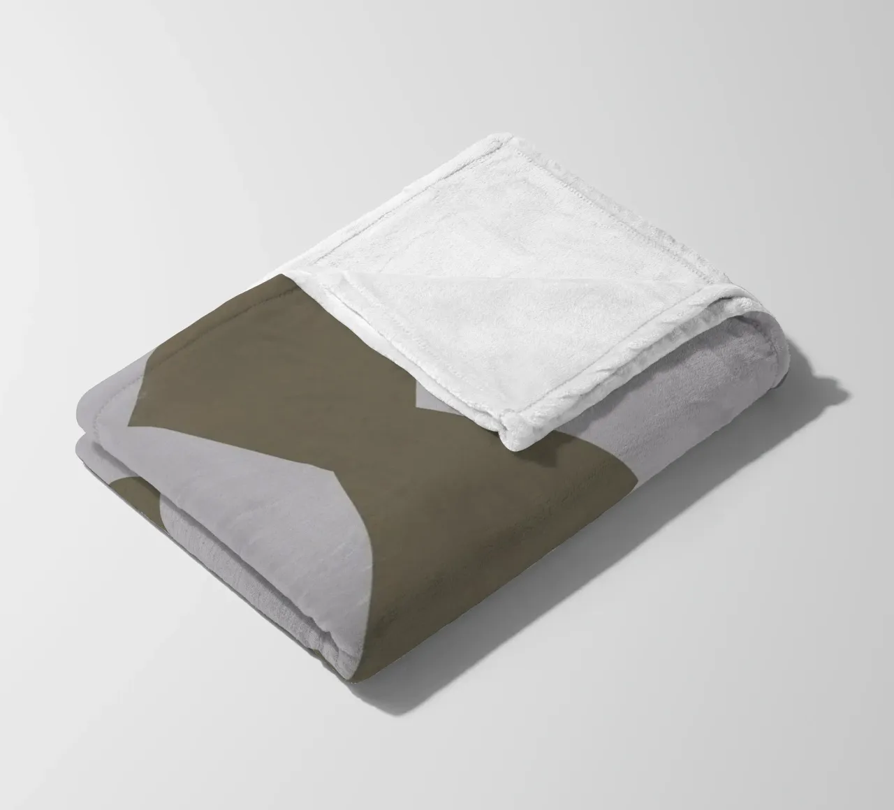 Sfumature di grigio geometriche 04 coperta in pile da Little Dean