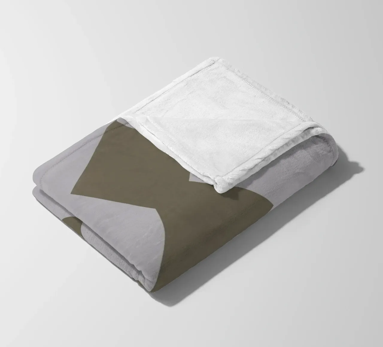 Sfumature di grigio geometriche 04 coperta in pile da Little Dean