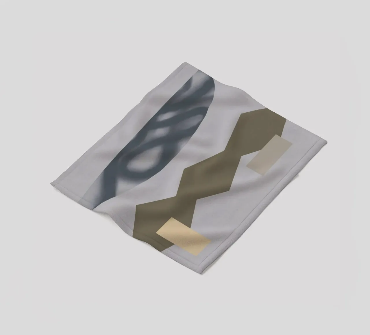 Sfumature di grigio geometriche 04 coperta in pile da Little Dean