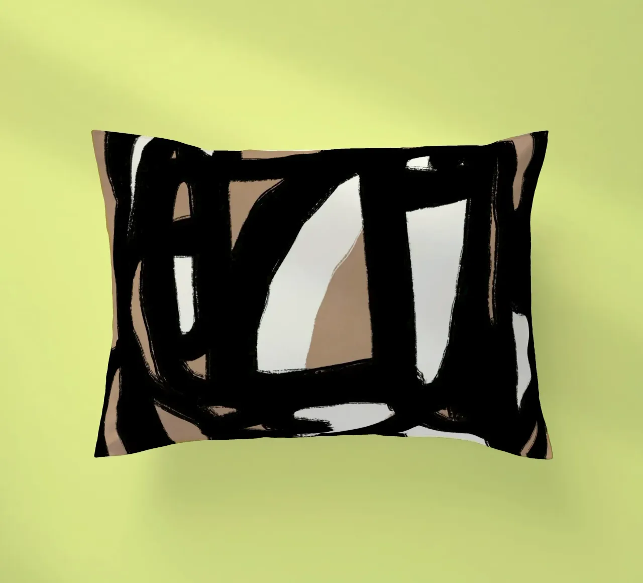 Linea astratta in grassetto 06 cuscino da Little Dean