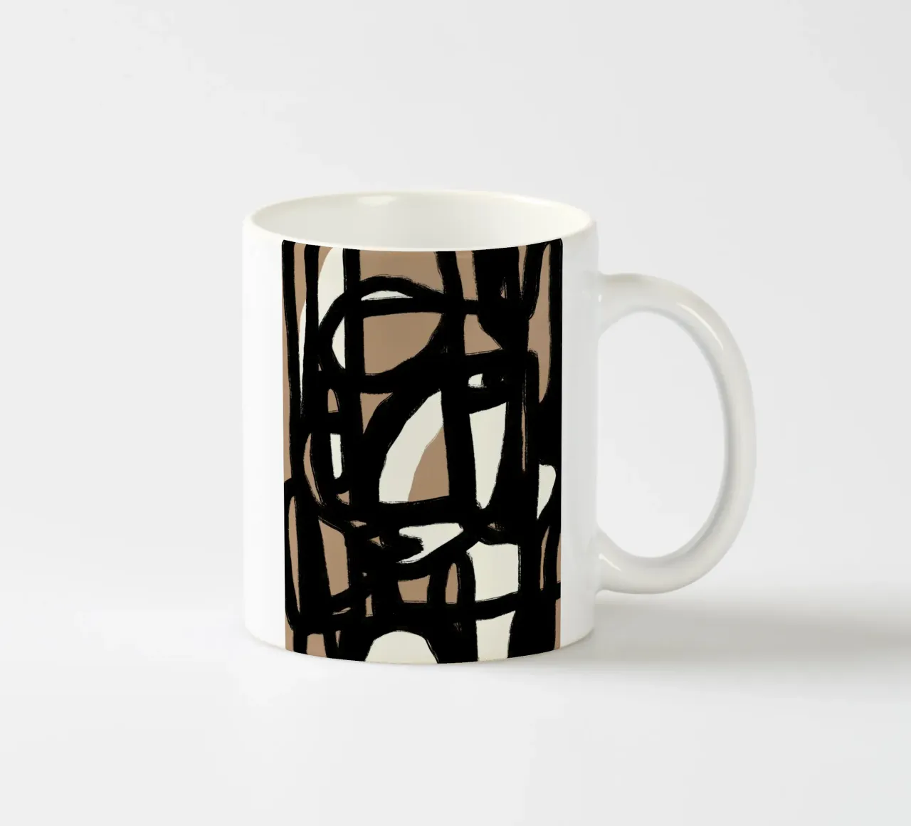 Linea astratta in grassetto 06 tazza in ceramica da Little Dean